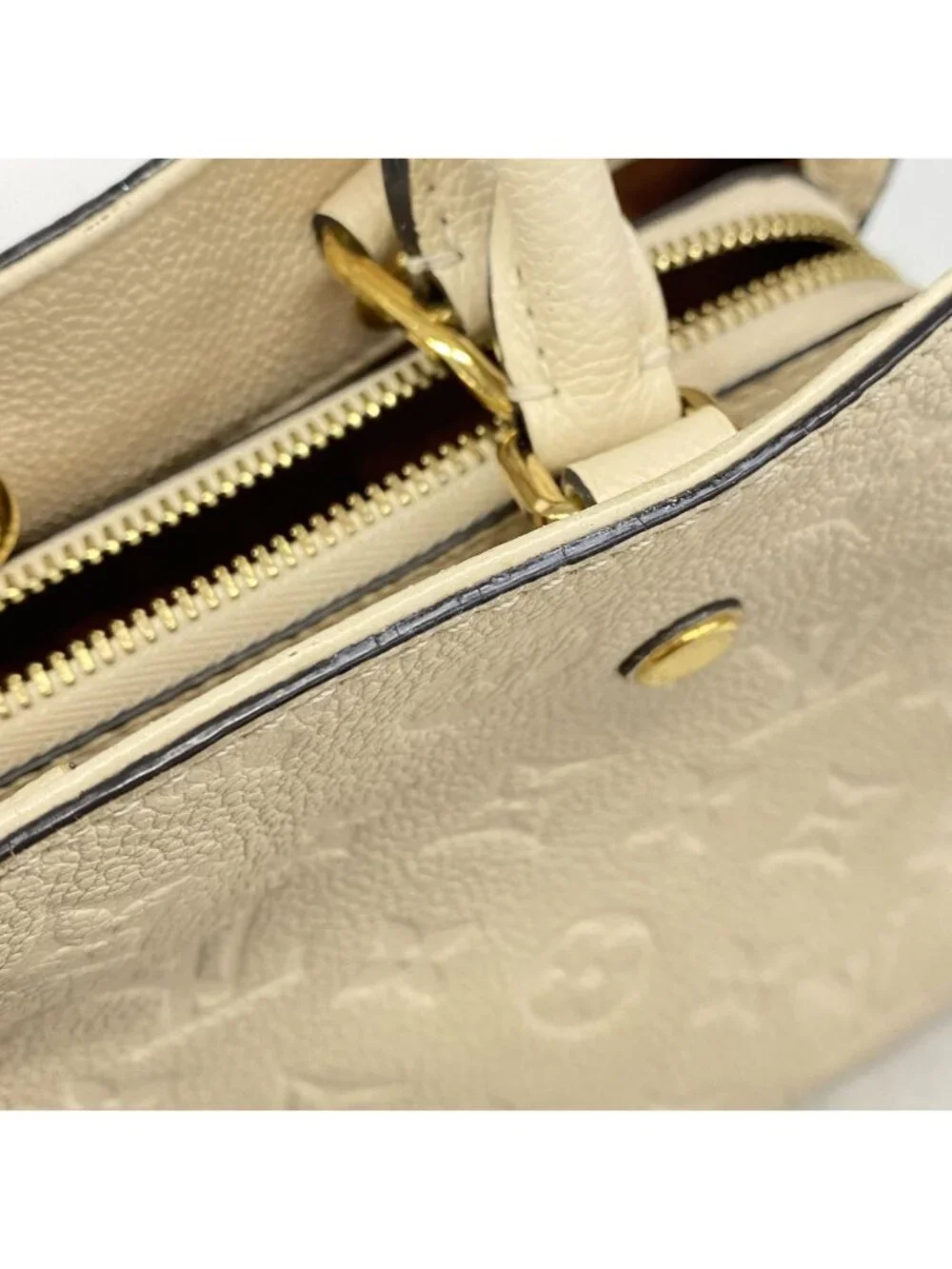 Louis Vuitton Handbag Monogram Empreinte Montaigne BB Cream 2-Way Bag
